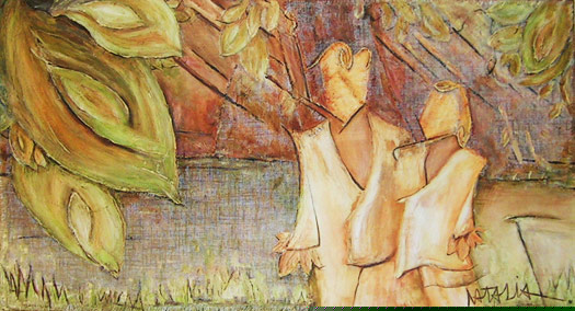 Cuadro Lirios cala.